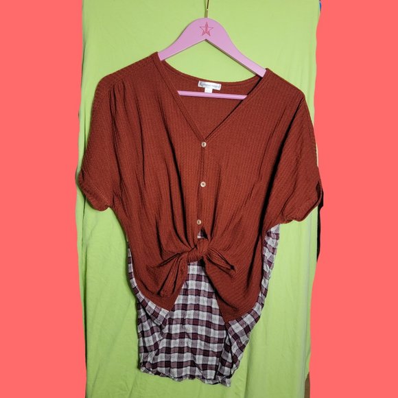 Warehouse One Tops - Warehouse One High-Low Batwing Tee